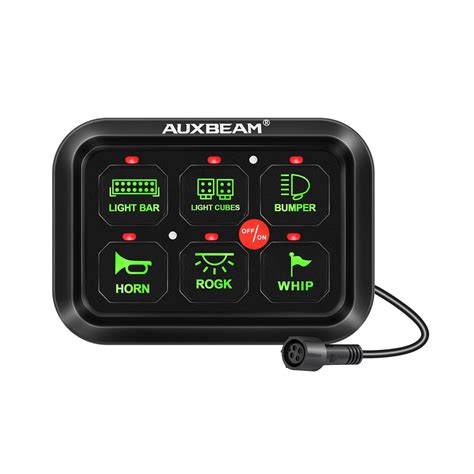 auxbeam 6 gang switch panel